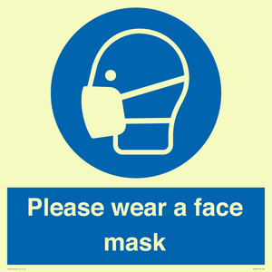 Please wear a face mask